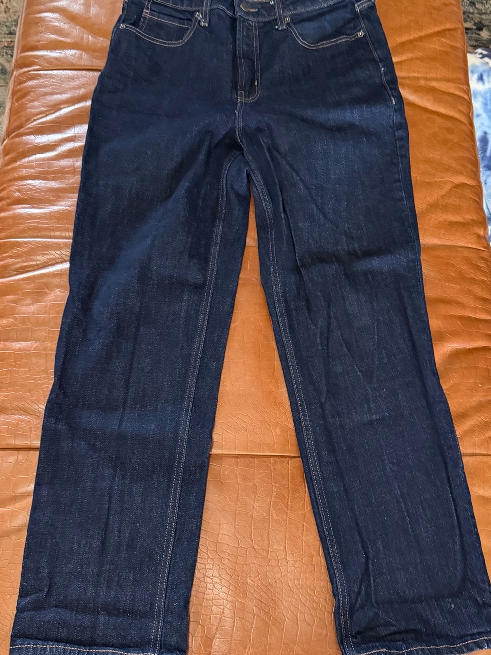 Old Navy Women's Dark Indigo Straight-Leg Jeans size 12